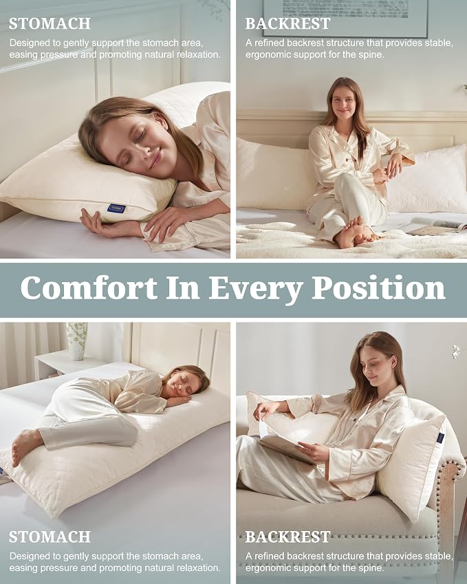 YZ HOME Long Body Pillow for Adults - Image 5