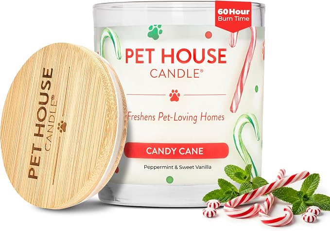One Fur All Pet Candle 9 OZ Plant-Based Air Freshening Candle, Clean Burning by OneFurAll