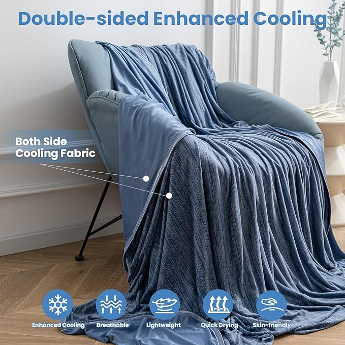 OIGAE Cooling Blanket for Hot Sleepers - Image 3