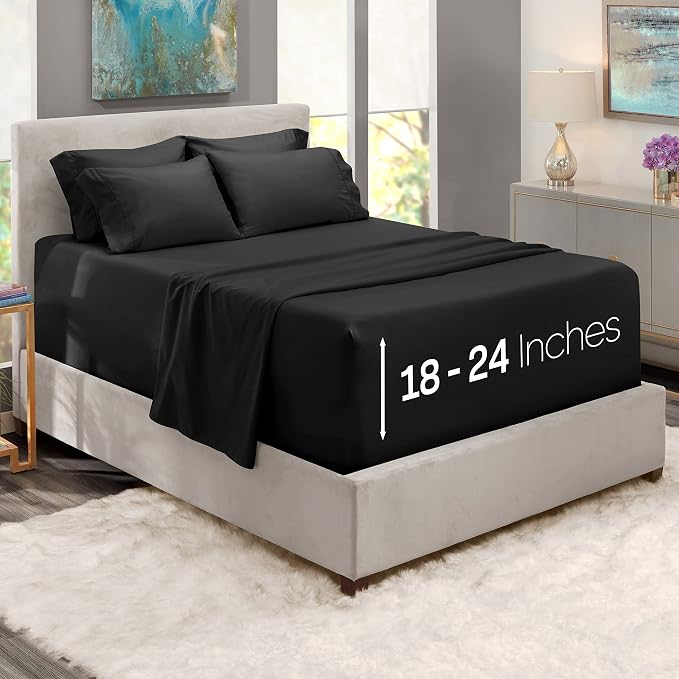 Hearth & Harbor Extra Deep Pocket Queen Sheets Sets - Image 2