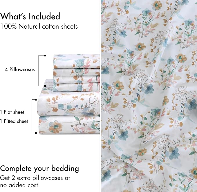 RUVANTI 6 Pcs Cotton Sheets - Image 5