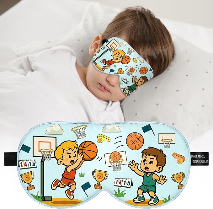 Kids Sleep Mask – 100% Mulberry Silk Eye Mask by spacepower