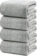 SEISSO Bath Towels Set of 4 Premium Bath Towels 35” x 63” Oversized Towels by SEISSO