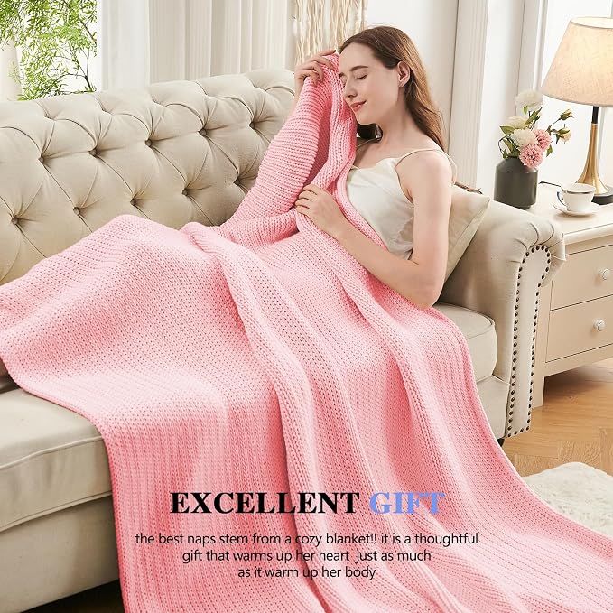 L'AGRATY Knitted Weighted Blanket - Image 5