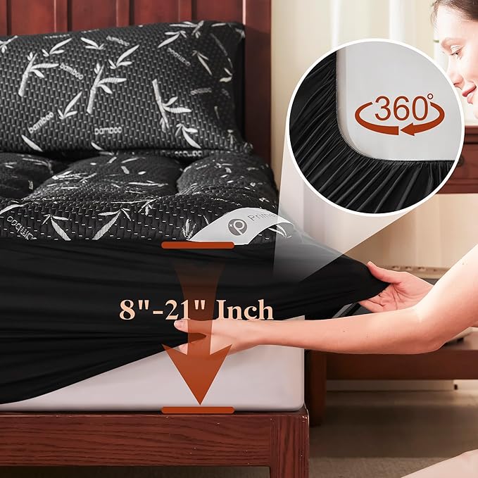 PRIMESOFT 100% WaterprooTwin Size Mattress Topper, Thick Pillow Top Mattress - Image 6