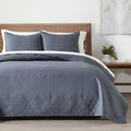 HORIMOTE HOME Steel Blue King Size Quilt Set by HORIMOTEHOME