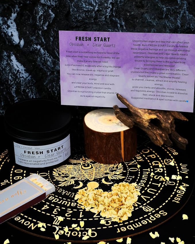 Crystal Candles, Healing Magic Candles, Mind-Body Meditation, Gifts to - Image 4