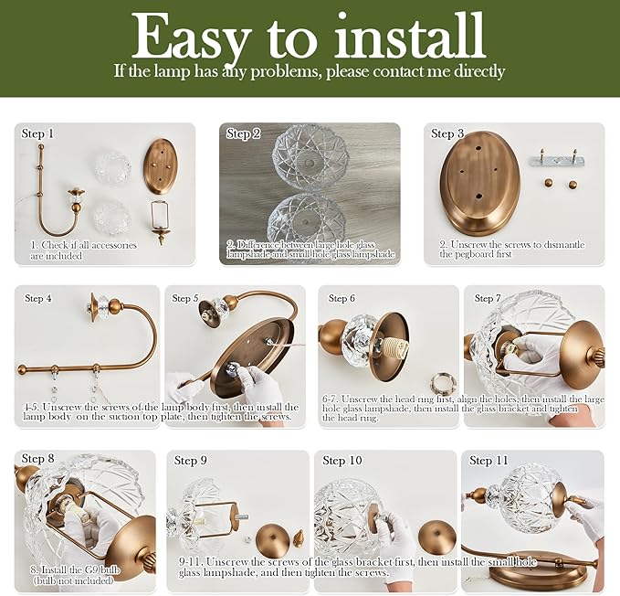 Piepooye Vintage Gold Wall Sconce - Image 5