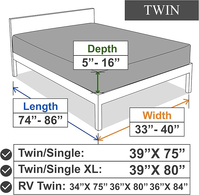Stretch Twin Size Fitted Sheet Only - Image 6