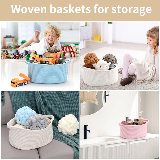 Happyiren Cute Woven Storage Basket - Image 5