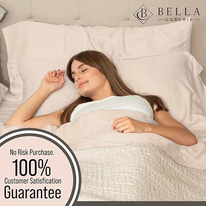 Bella Coterie Luxury Bamboo Viscose California King Size Fitted Sheet Only | - Image 5