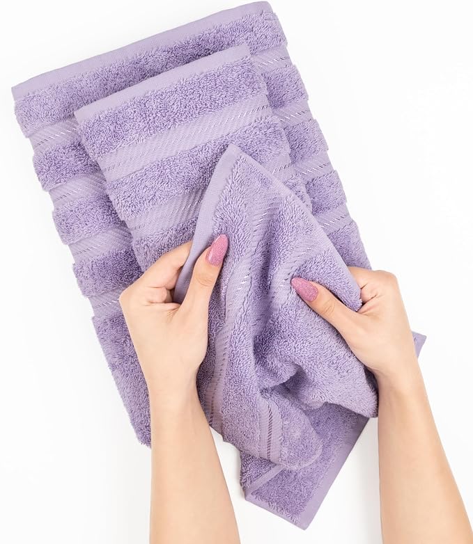American Soft Linen Luxury 4 Piece Bath Towel Set, 600 GSM 100% Cotton Turkish - Image 5