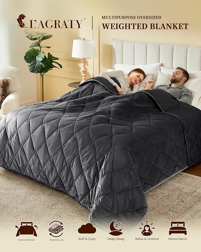 L'AGRATY King Size Weighted Blanket - Image 2