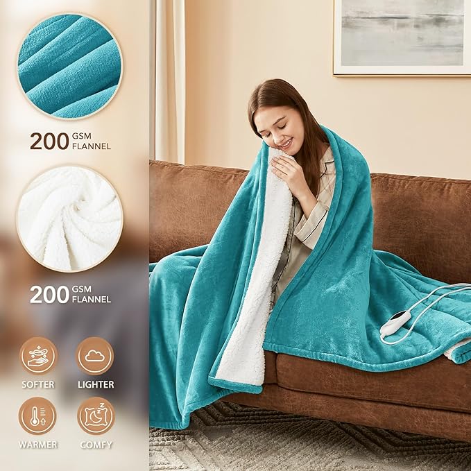 Homemate Electric Heated Blanket Queen Size - Image 2