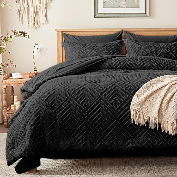 Zzlpp Queen Comforter Set 7 Pieces, All Season Boho Bedding Sets - Image 2