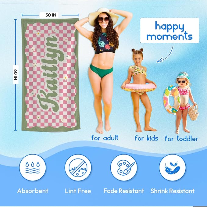 JML Personalized Beach Towel - Image 3