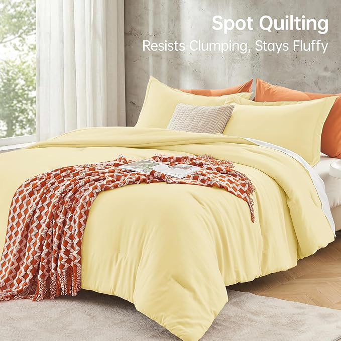 MUXHOMO Queen Comforter Set, All Season Ultra Soft Down Alternative Bedding - Image 5