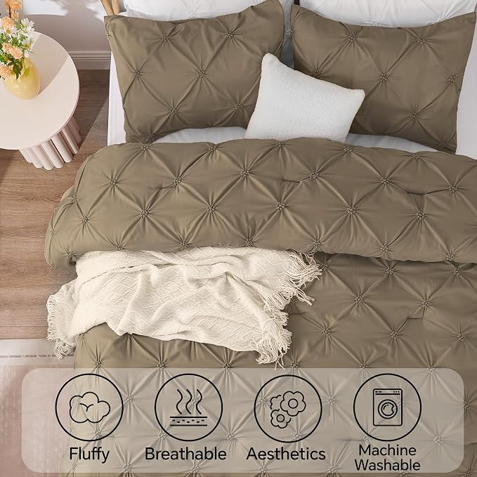 BEDELITE Light Brown King Size Comforter Set - Image 5