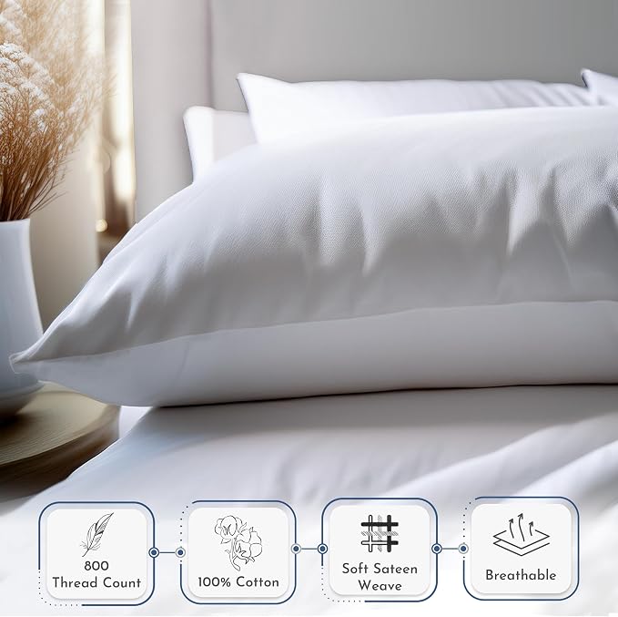 California Design Den Heirloom Soft, Smooth & Thick 800 Thread Count 100% - Image 7