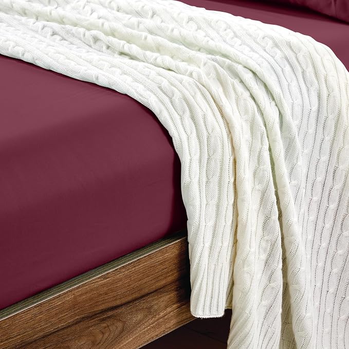 FreshCulture Full Fitted Sheets, Bulk Pack of 6, Deep Pocket, Soft Microfiber - Image 5