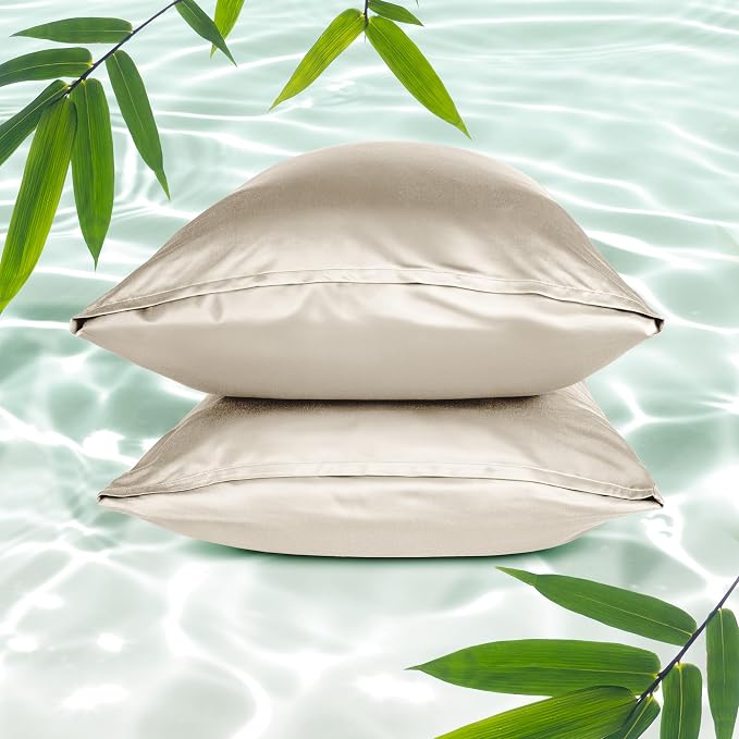 Bare Home 100% Rayon Made from Bamboo Luxury King Size Set of 2 Cooling by BareHome