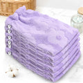 VOOVA & MOVAS 6-Pack Shower Wash Cloth, 100% Cotton Soft Absorbent Bath Mitts by VOOVAMOVAS
