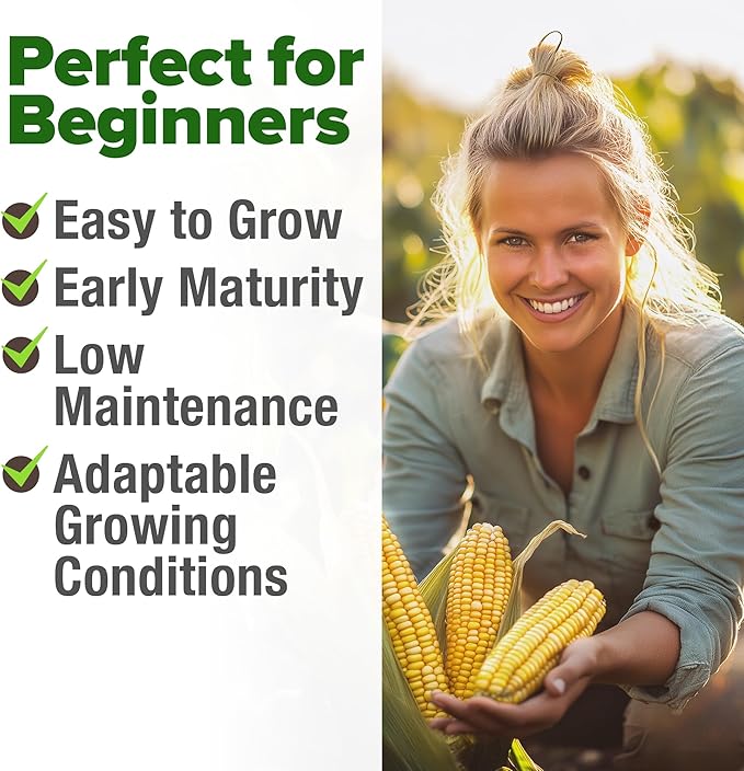 HOME GROWN Golden Bantam Sweet Corn Seeds 100+ Heirloom Non-GMO Seeds - Image 5