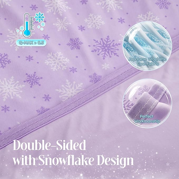 OIGAE Cooling Blanket for Hot Sleepers – Thin Summer Cooling Blanket Queen Size - Image 4