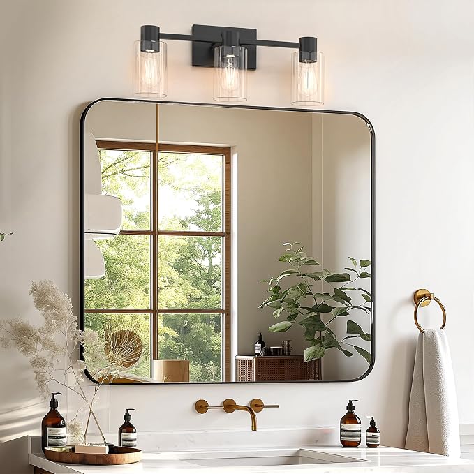 3-Light Matte Black Wall Sconces - Image 2