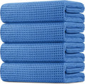 HOMEXCEL Waffle Bath Towels 4 Pack, Premium Microfiber Beach Towels, Ultra Soft by HOMEXCEL