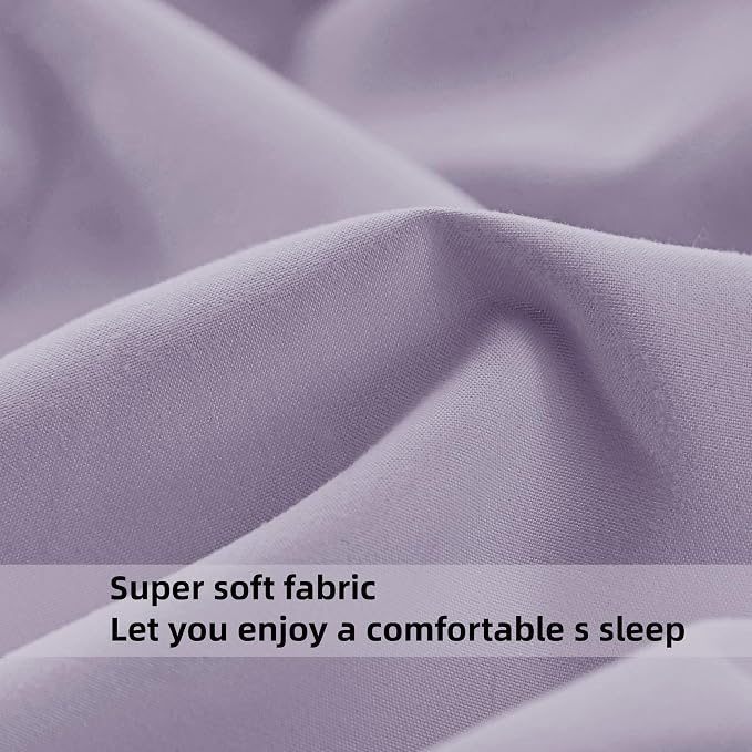 HBHLFZ King Fitted Sheet Only, Soft Breathable Bottom Sheet - Image 4