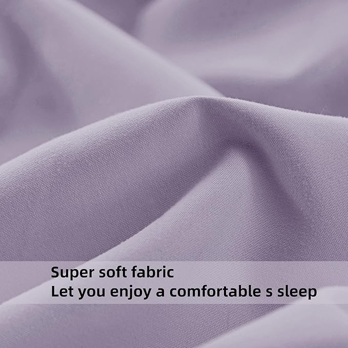 HBHLFZ Full Fitted Sheet Only, Soft Breathable Bottom Sheet - Image 4