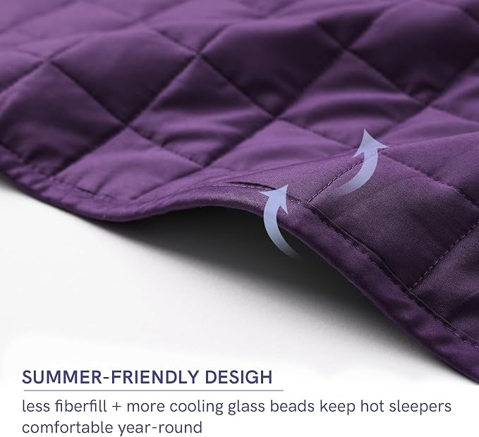 YnM Exclusive 50 lbs Weighted Blanket, Extra Heavy Cotton Bed Blanket - Image 4