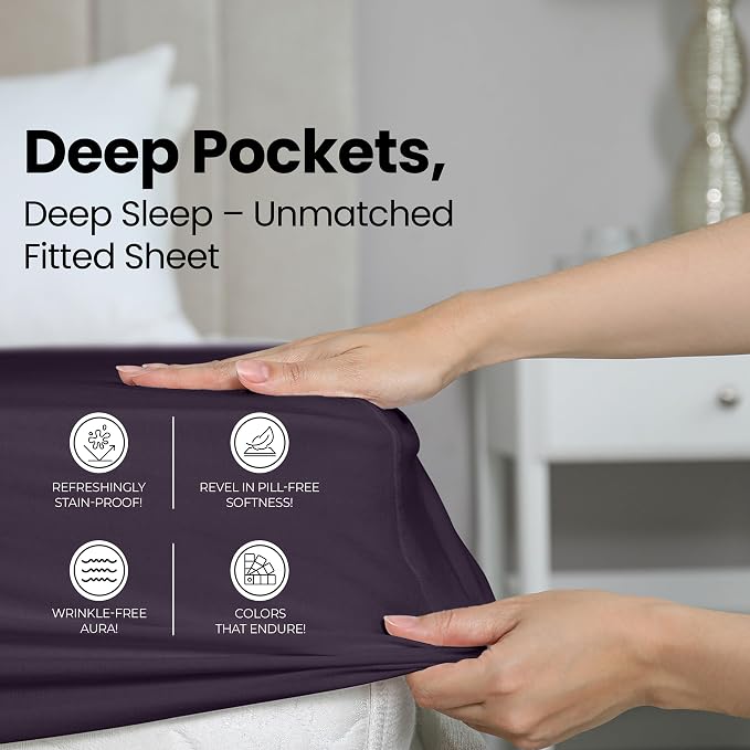 Utopia Bedding Queen Fitted Sheet - Image 4
