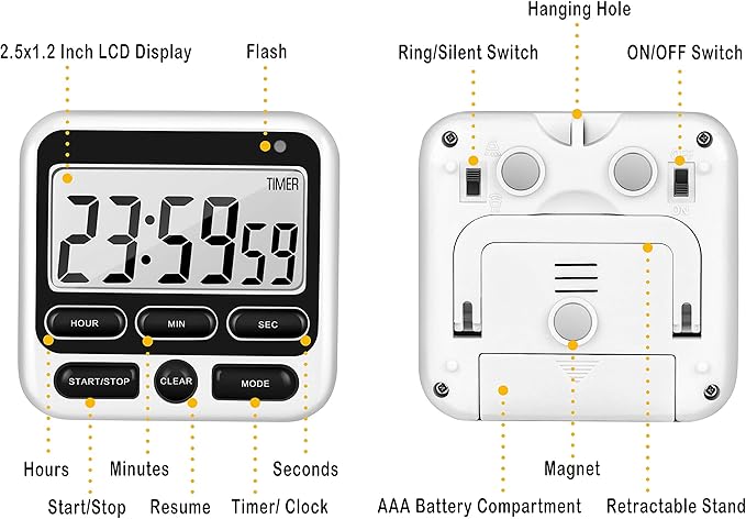 KTKUDY Digital Kitchen Timer - Image 7