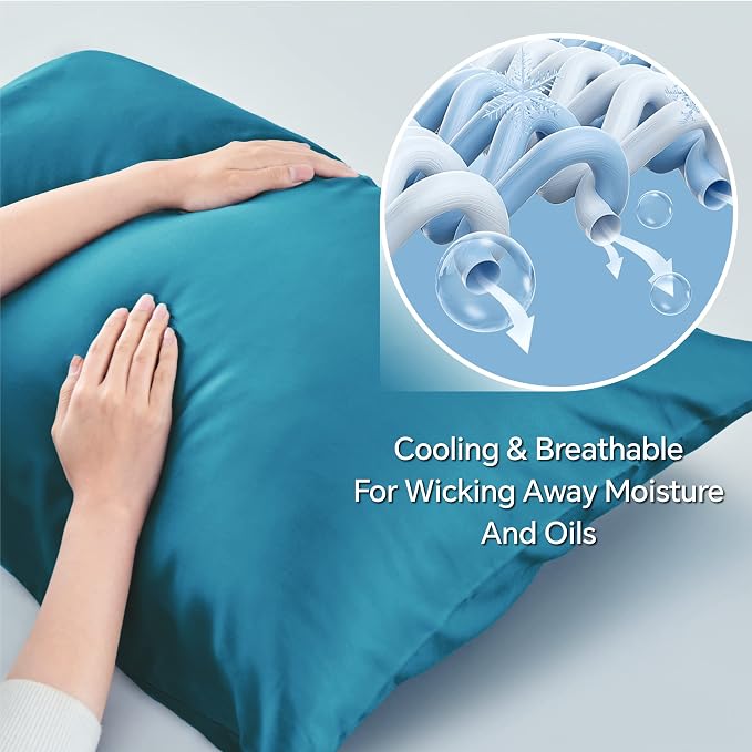 BEDELITE Pillow Cases Queen Size Set of 2, Rayon Derived from Bamboo, Cooling - Image 3