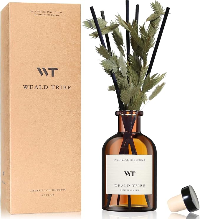 WEALD TRIBE Bamboo Scent Flower Reed Diffuser Set by WEALD+TRIBE