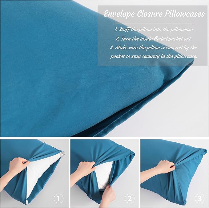 NTBAY Toddler Pillow Cases Set of 2, 2 Pack Brushed Microfiber 14x20 Pillow - Image 4