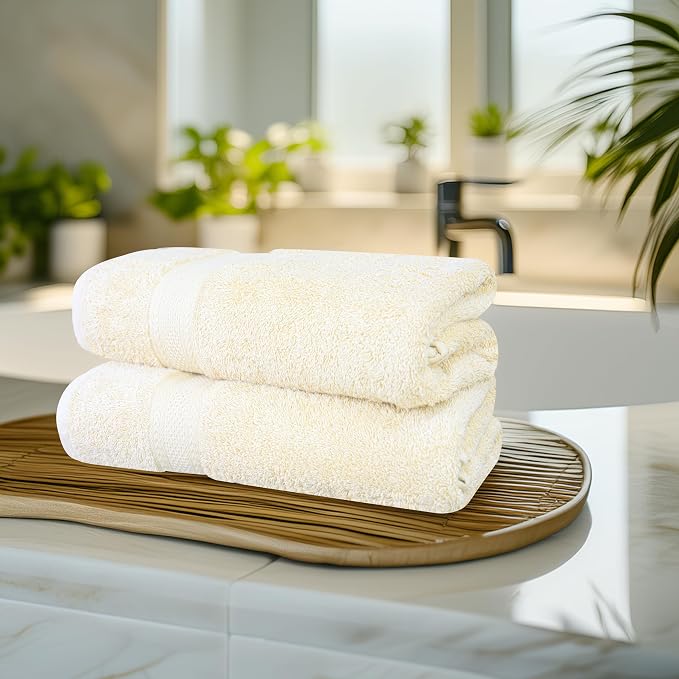 Commercial Bulk Pack of 12 Bath Towels – 100% Cotton Terry 24" x 48" – Ideal - Image 4