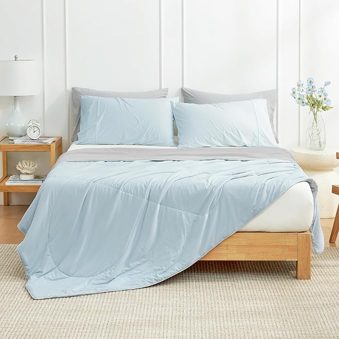 Cozy Bliss Cooling Comforter Queen Size, Cooling Blankets - Image 2