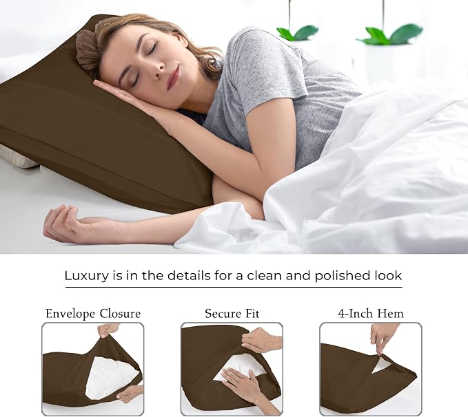 Royale Linens Queen Pillowcase Set of 2 - Image 7