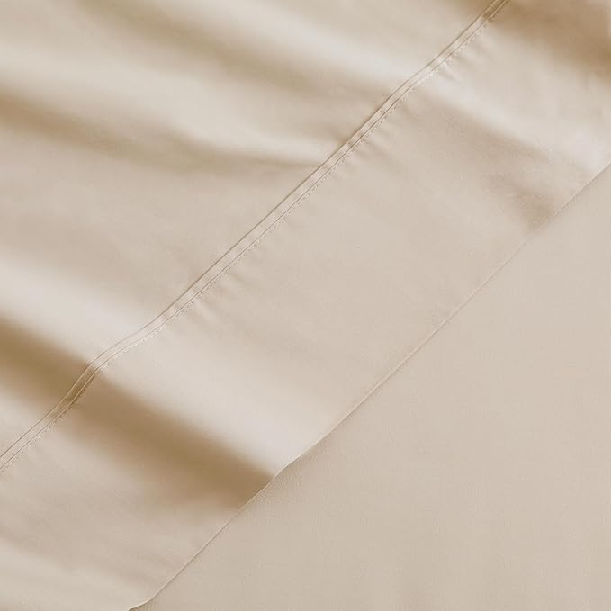 Flat Sheet Only Cal King Size, 400 TC 100% Egyptian Cotton Flat Sheet-Beige - Image 4