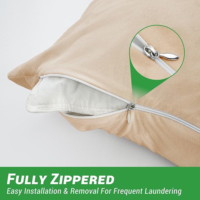 Gogreen Bamboo Rayon Waterproof Pillow Protector, Breathable Pillow Cover - Image 3