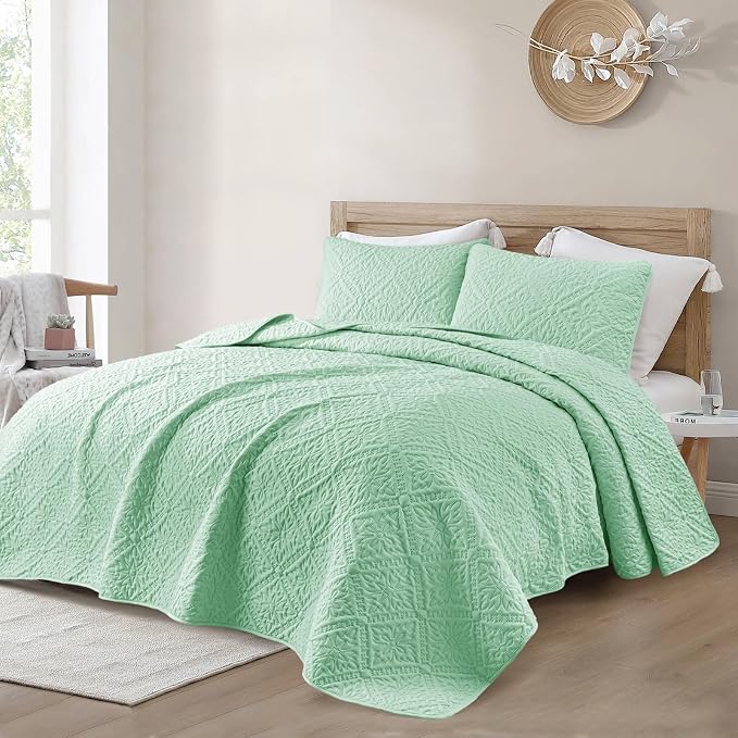 Exclusivo Mezcla Queen Quilt Bedding Set, Lightweight Soft Bedspreads Coverlets - Image 2