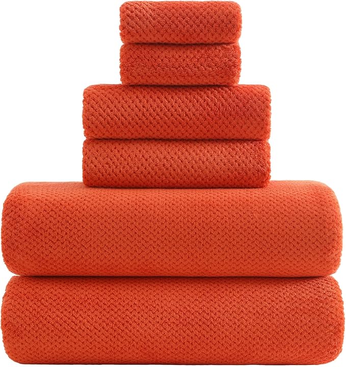 YTYC 29x59 Inch Bath Towels Set of 6 Large, Super Soft Lint Free Lightweight - Image 7