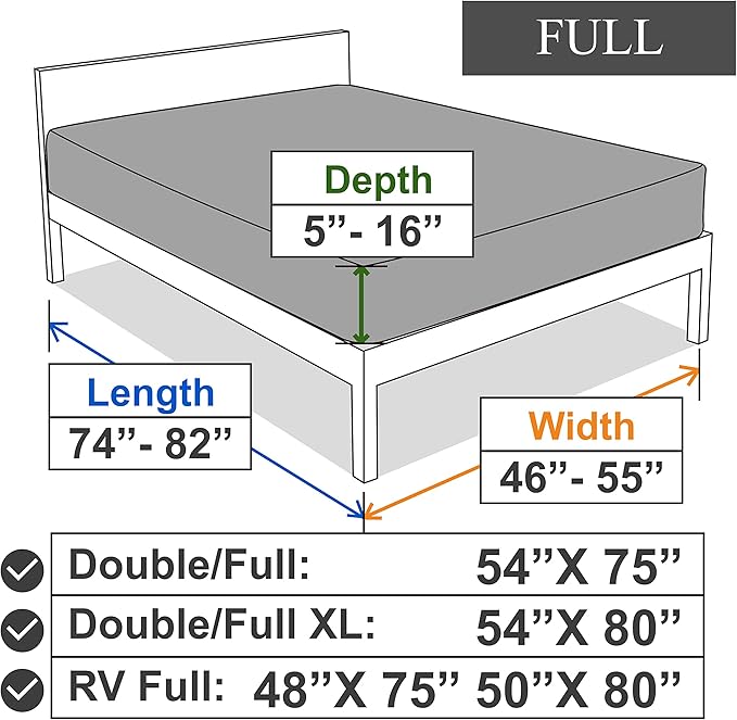 Stretch Full/Full XL Size Fitted Sheet Only - Image 6