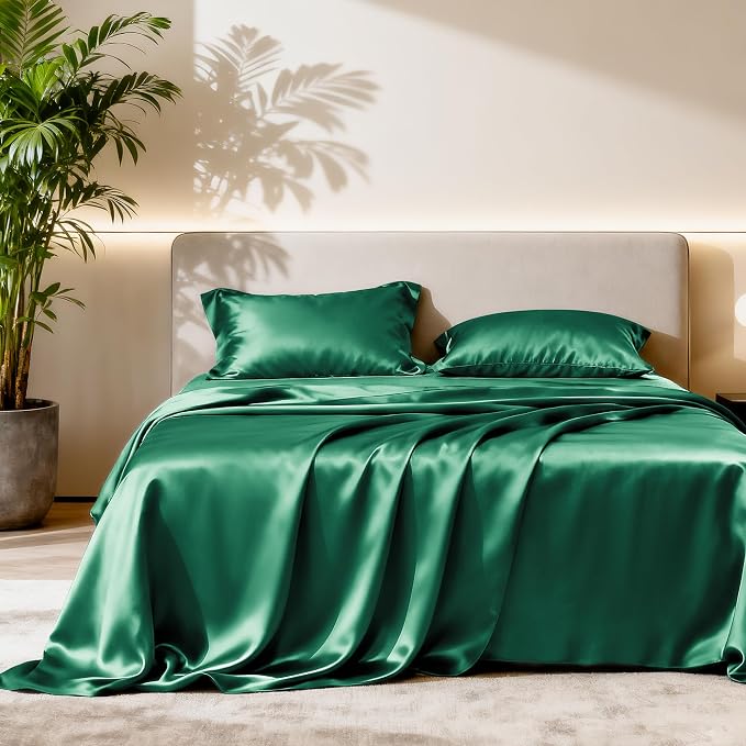 Love's cabin Full Size Satin Sheet Set by Lovescabin