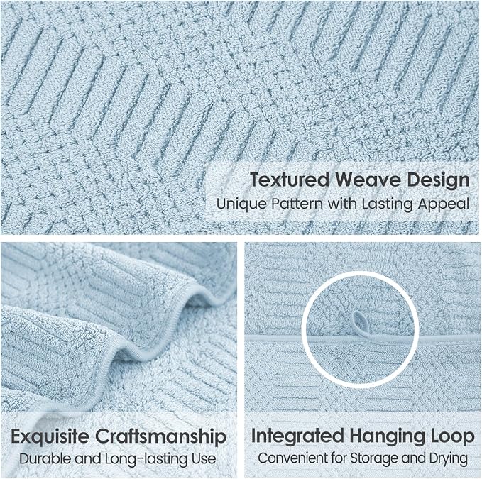 JML Microfiber Bath Towels, Large Bathroom Towel 2 Pack, Super Absorbent and - Image 3