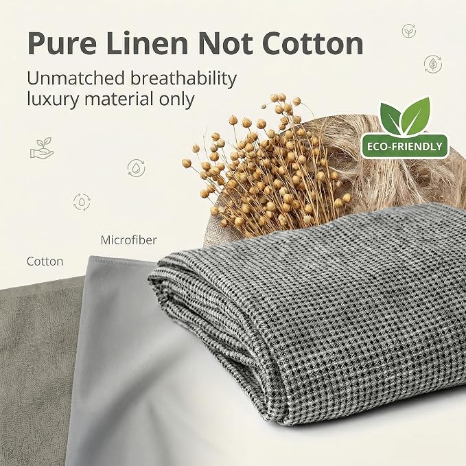 Pure 100% Linen Bath Towel - Image 2