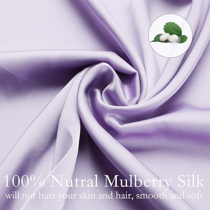 JOGJUE Silk Pillowcase for Hair and Skin 2 Pack 100% Mulberry Silk Bed - Image 2